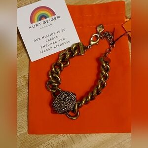Kurt Geiger NWT Chunky Chain Statement Bracelet W/Dustbag